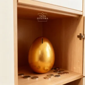 Celengan Telur Hias Aesthetic Gold- Dekorasi Rumah Aesthetic minimalis elegan