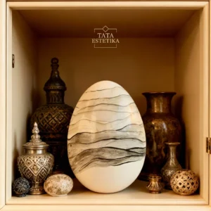 Celengan Telur Hias Aesthetic Grey- Dekorasi Rumah Aesthetic minimalis elegan