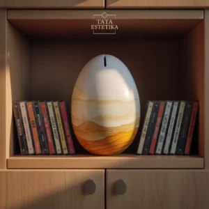 Celengan Telur Hias Aesthetic Orange - Dekorasi Rumah Aesthetic minimalis elegan